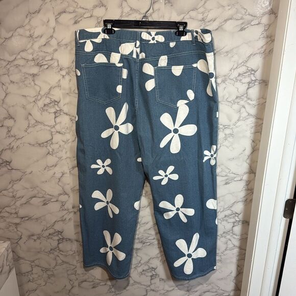 NEW Baevely Flower Jeans Size 3XL - Picture 4 of 6